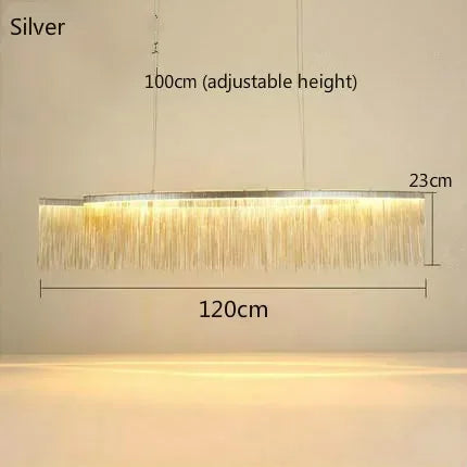 DecorBites™ LED Tassel Chandeliers | Waterfall Hanging Pendant Light | Modern Art Decor Lighting