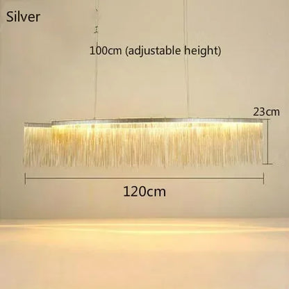 DecorBites™ LED Tassel Chandeliers | Waterfall Hanging Pendant Light | Modern Art Decor Lighting