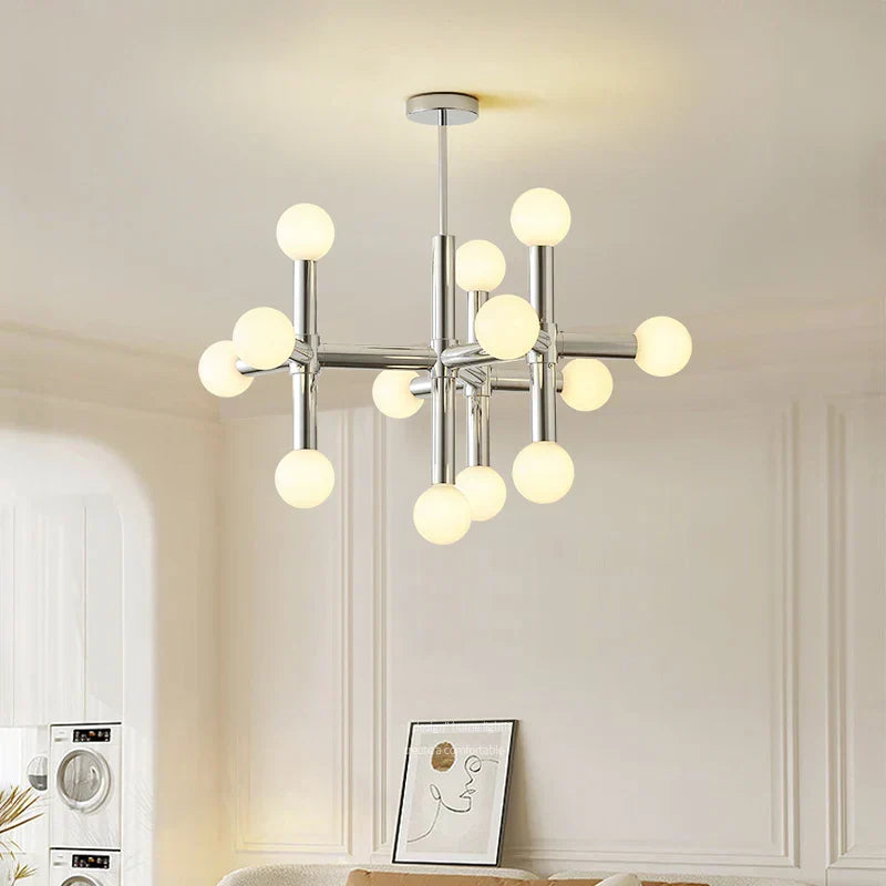 DecorBites™ Bauhaus Glass Hanging Ceiling Lamps LED Chandelier Room Decor for Living Bedroom
