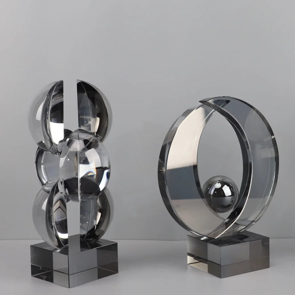 DecorBites™ Geometric Crystal Sculpture Home Decor Figurine