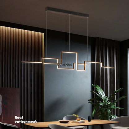 DecorBites™ LED Ceiling Chandelier Dimmable for Dining Room Kitchen Bar Pendant Lamp