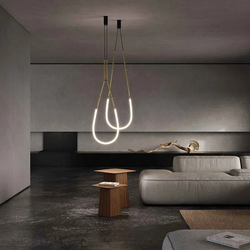 ™ Linear Creative Chandelier for Living Room Lobby, Bedroom, Hotel, Restaurant Lighting