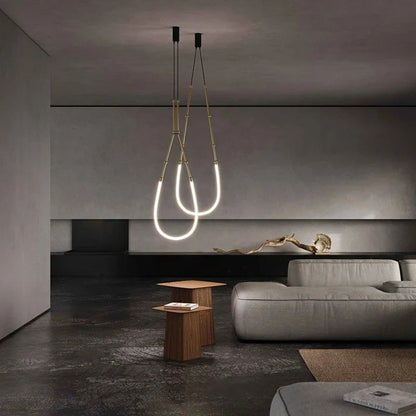 ™ Linear Creative Chandelier for Living Room Lobby, Bedroom, Hotel, Restaurant Lighting