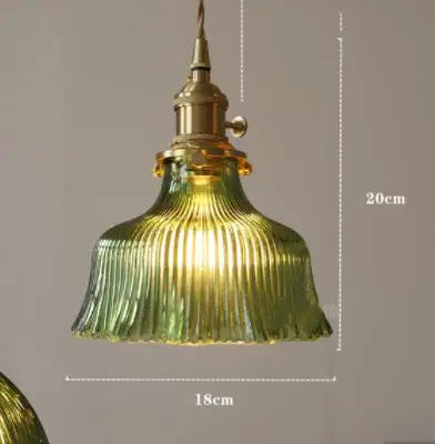 DecorBites™ Blue Glass Pendant Lights for Bedroom Dinning Living Room