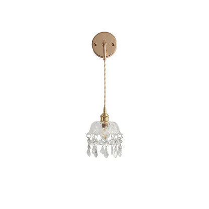 DecorBites™ Clear Glass LED Wall Lamp Modern Crystal Home Decor Nordic Design