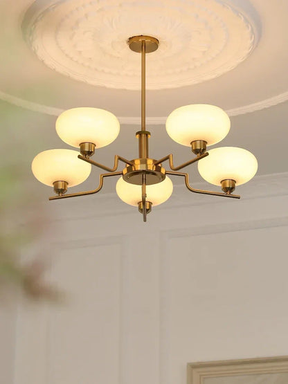 DecorBites™ Bauhaus Medieval Chandelier for Living Room, LED Hanging Lamp