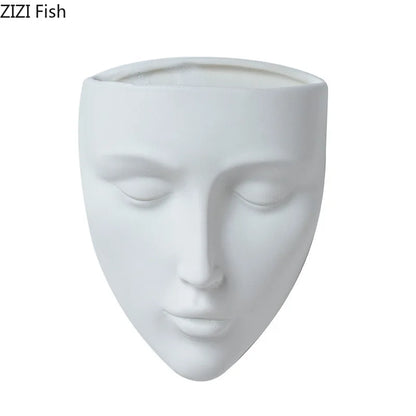 DecorBites™ Ceramic Wall-mounted Vase for Plant Pots and Flower Arrangement