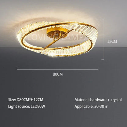 DecorBites™ Crystal Stainless Steel Ceiling Pendant Light for Luxurious Living