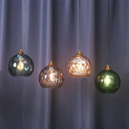 DecorBites™ Glass Ball Pendant LED Chandelier for Bedroom Dining Room Kitchen