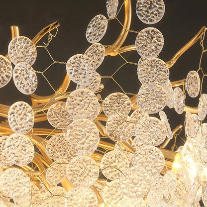 DecorBites™ Gold Tree Branch Chandelier: Elegant European Style Pendant Light for Home Decor
