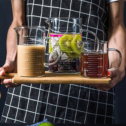 ™ Heat-Resistant Glass Beaker Mug with Thickened Scale - 2022