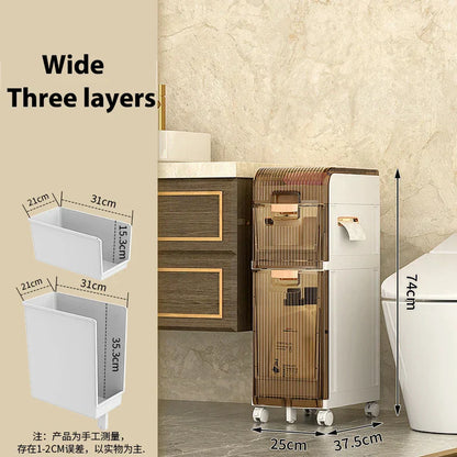 DecorBites™ Crevice Storage Rack Multi-Layer Drawer Organizer for Bathroom, Kitchen, and Car