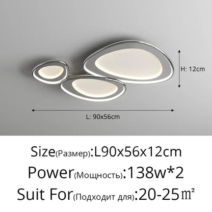 DecorBites™ LED Chandeliers White Chrome Kitchen Light Fixture Modern Home Lighting