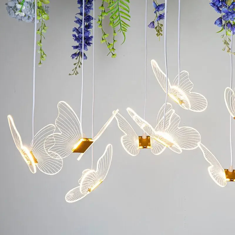 DecorBites™ LED Butterfly Ceiling Lights for Romantic Wedding Decoration