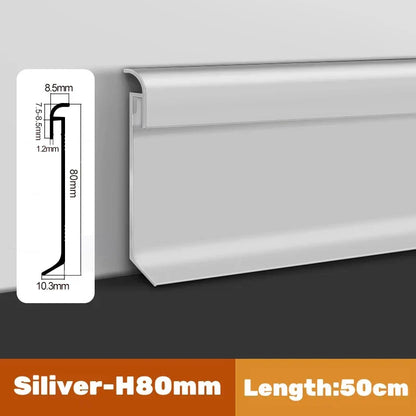 DecorBites™ LED Skirting Line Aluminum Profiles Baseboard Corner Wall Decor - Stair Bar Strip Light