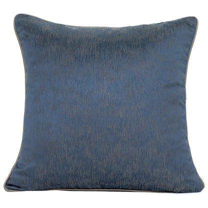 DecorBites™ Blue Geometry Jacquard Pillow Cover 45x45cm Sofa Decoration