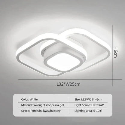 DecorBites™ LED Ceiling Chandelier Modern Bedroom Lamp Indoor Decor Surface Mounted Lighting