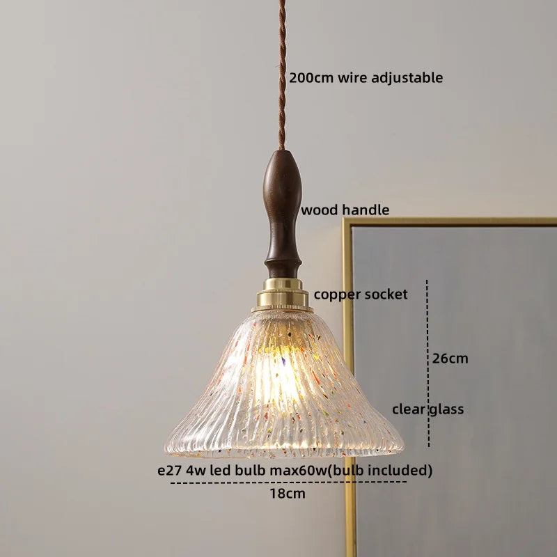 DecorBites™ LED Glass Pendant Light Chandelier for Modern Living Dining Room