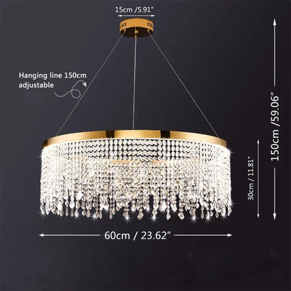 DecorBites™ Crystal LED Ceiling Chandeliers for Luxury Home Decor
