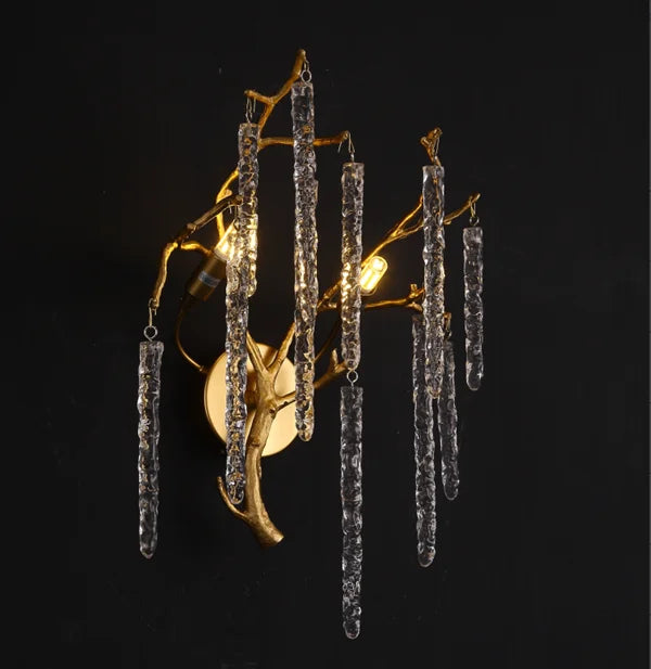 DecorBites™ Crystal LED Wall Light Sconces for Living Room Bedroom, Modern Interior Wall Lamp