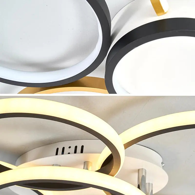 ™ LED Ceiling Chandelier Remote Control Living Room Bedroom Kitchen Lamp White