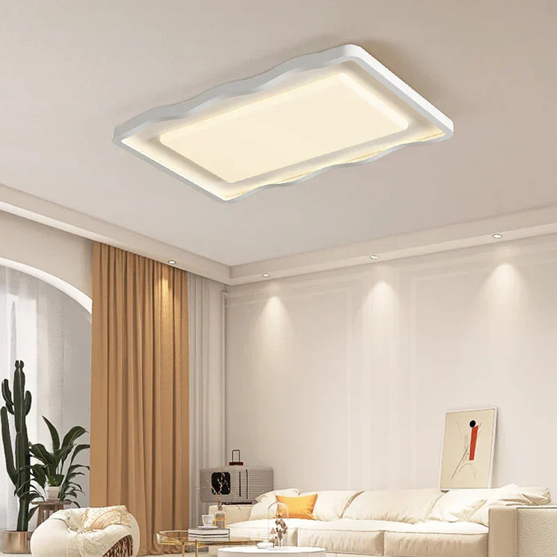 DecorBites™ Cream Style LED Ceiling Lamps for Modern Simple Living Room Lighting