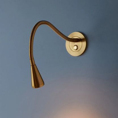 DecorBites™ Aluminum LED Gooseneck Wall Sconce for Bedroom Spotlight Reading Light