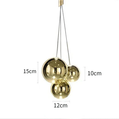 DecorBites™ Glass Bubble LED Pendant Lamp for Restaurant, Bar, and Display Window
