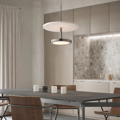 DecorBites™ Black Stone Pendant LED Chandelier for Elegant Home Décor