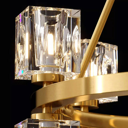 DecorBites™ Crystal Chandelier for Living and Dining Room Lighting