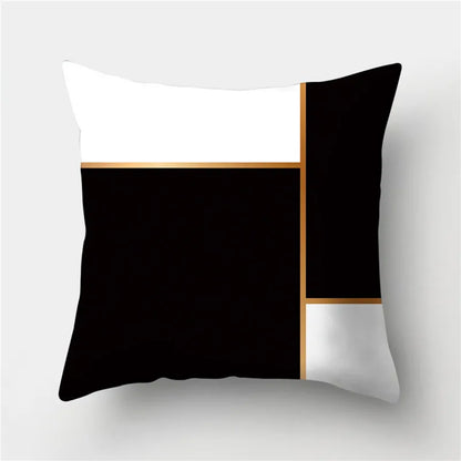 DecorBites™ Geometric Stripes Pillowcase 45x45cm Polyester Cushion Cover for Living Room