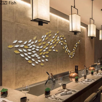 DecorBites™ Ginkgo Leaves Wall Hanging Ornaments | Living Room Background Decor