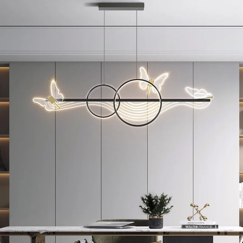 DecorBites™ Butterfly Chandelier Pendant Lamp for Dining Room, Study, Bar, and Office