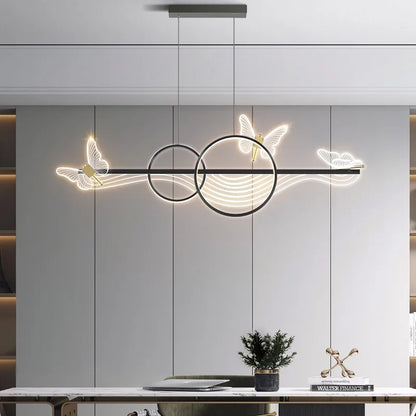 DecorBites™ Butterfly Chandelier Pendant Lamp for Dining Room, Study, Bar, and Office