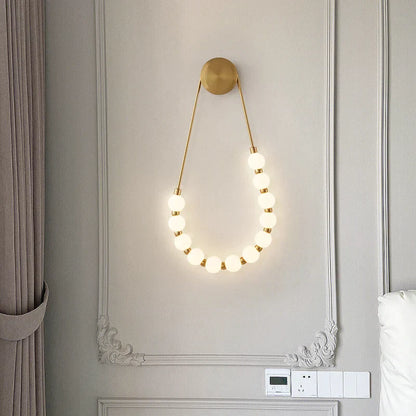 DecorBites™ Cream Italian Style Asymmetric Magic Bean Wall Lamp