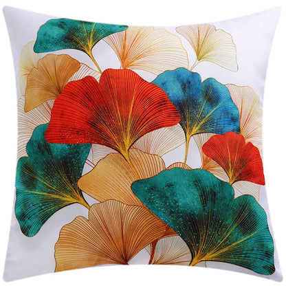 DecorBites™ Blue Floral Cushion Cover 45x45cm for Modern Home Decor & Office Sofa