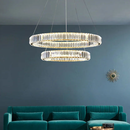 DecorBites™ Crystal Ceiling Pendant Chandelier for Luxe Room Decor