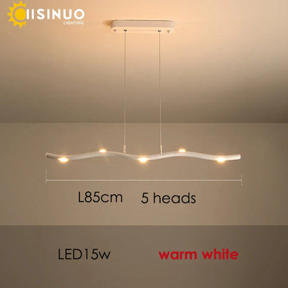 DecorBites™ LED Wave Pendant Light for Office Dining Living Room Decor