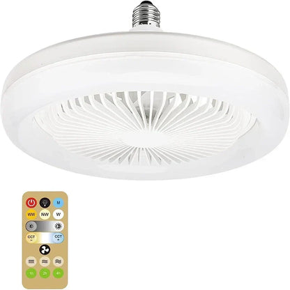 DecorBites™ Ceiling Fan Light with E27 Converter & Remote Control for Home, AC85-265V