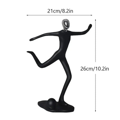 DecorBites™ Abstract Athlete Statue Sculpture for Home Office Decor
