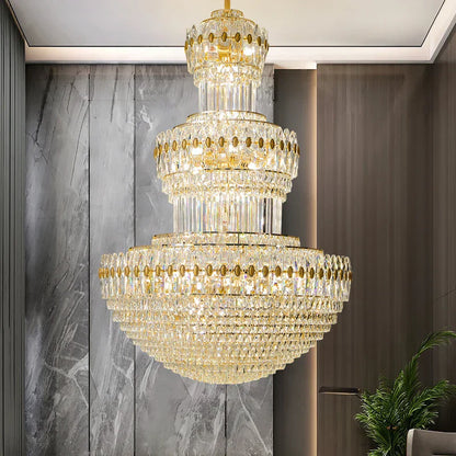 DecorBites™ Crystal Duplex Decorative Luxury Lighting for Hotel Lobbies and Living Rooms