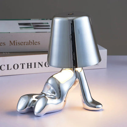 DecorBites™ Little Golden Man Table Lamp - Art Decor Night Light for Living Room and Children's Room