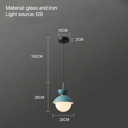 DecorBites™ Glass Ball Pendant Lamp: Modern Nordic Light Fixture for Home Decor, Kitchen, Dining, Bedroom