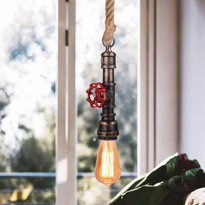 DecorBites™ Iron Pipe Pendant Lamp Retro Loft Hanging Light
