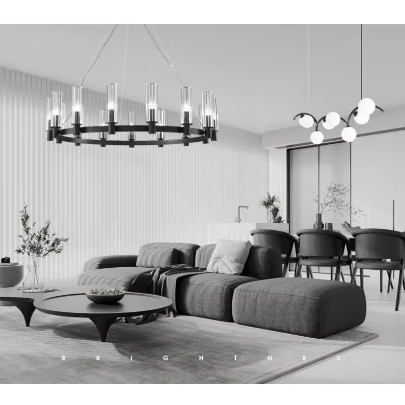DecorBites™ Crystal Chandelier Pendant Lights - Luxury LED Lighting for Living Room