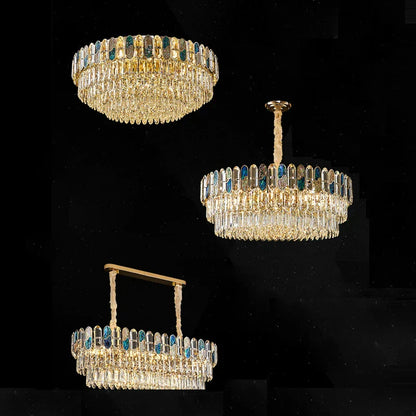 DecorBites™ Crystal Chandelier LED Lighting for Living Room