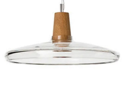 DecorBites™ Glass & Wood Pendant Light: Modern Nordic Hanging Lamp for Bar, Table, Dining - Gray Retro Decor