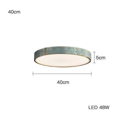 DecorBites™ Blue Copper Crystal LED Ceiling Chandelier for Dinning Room
