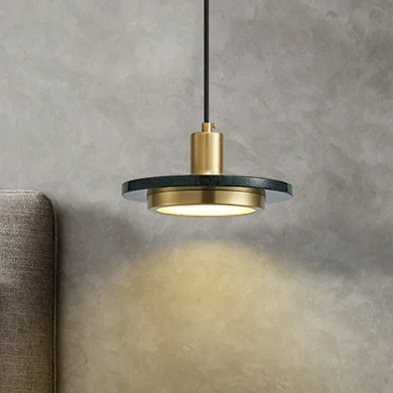 ™ Gold Copper Saucer Marble Chandelier Luxury Home Decor Bedside Cafe Table