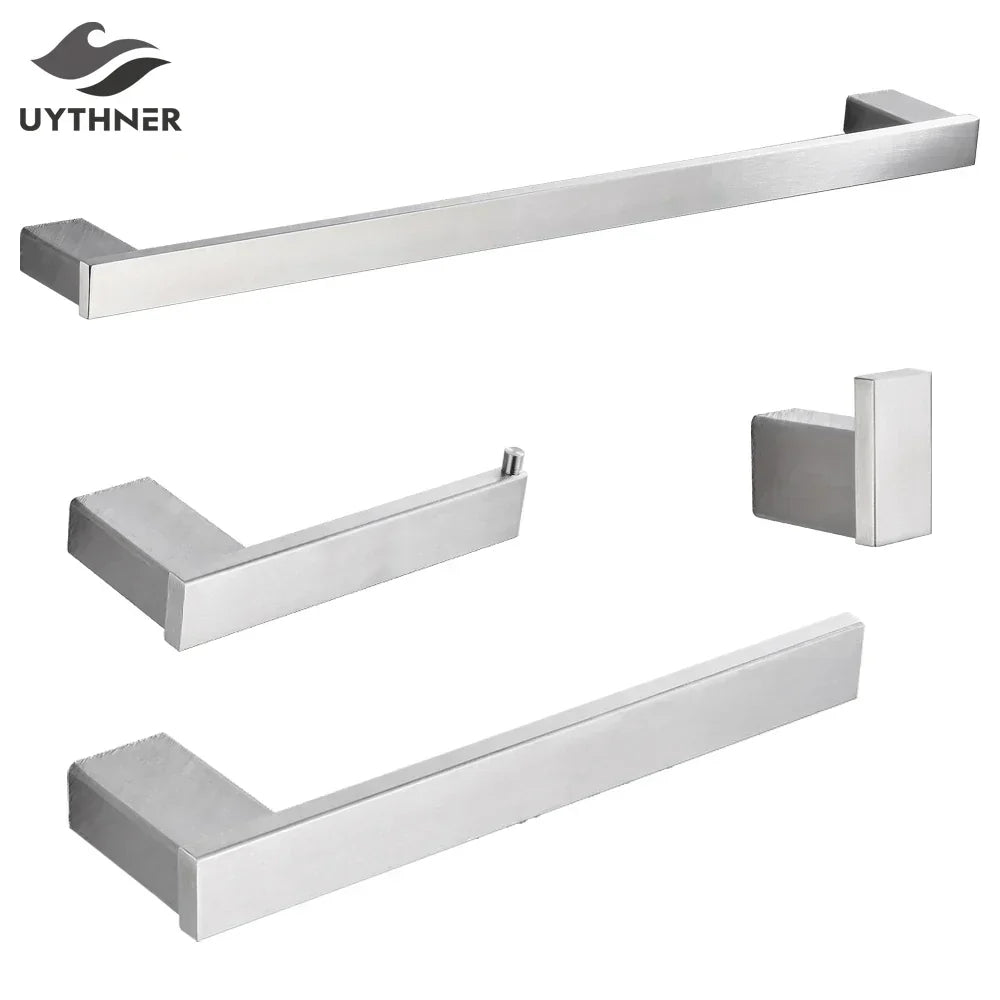 DecorBites™ 6-Piece Brushed Nickel Bathroom Accessories Set